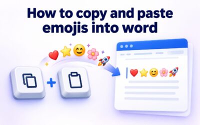How to Copy and Paste Emojis into Word