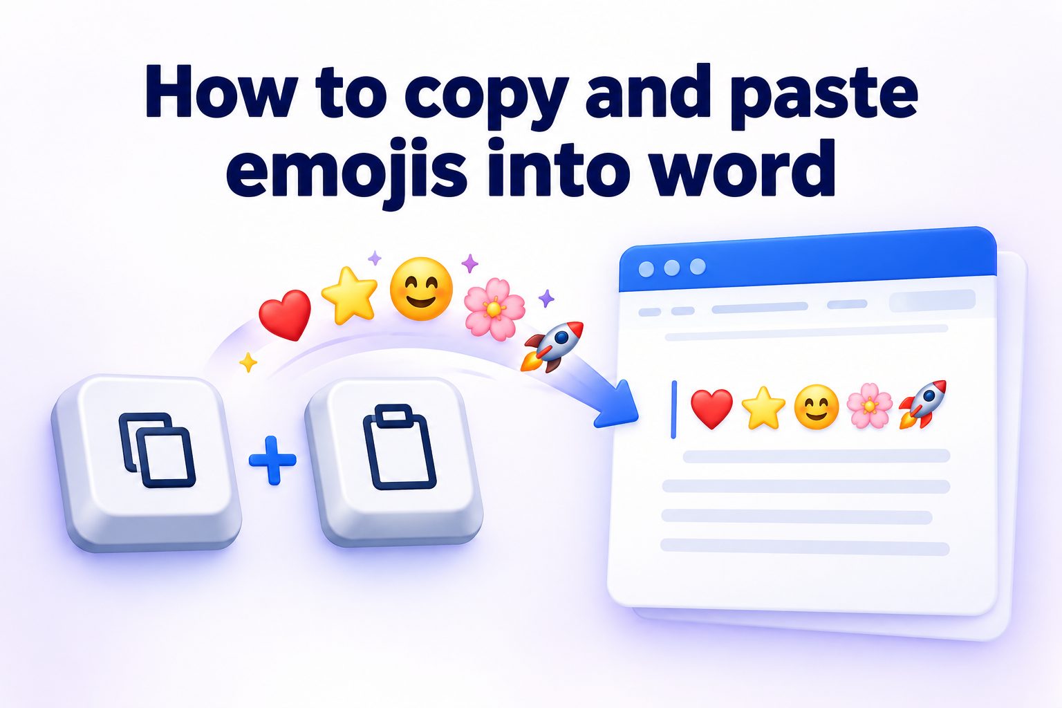 Copying and pasting emojis into a Microsoft Word document